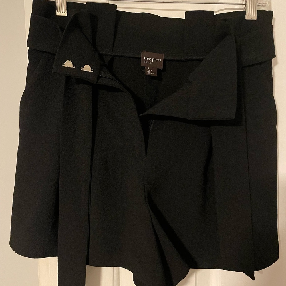 Free Press Women's Elegant Black High Waist Shorts